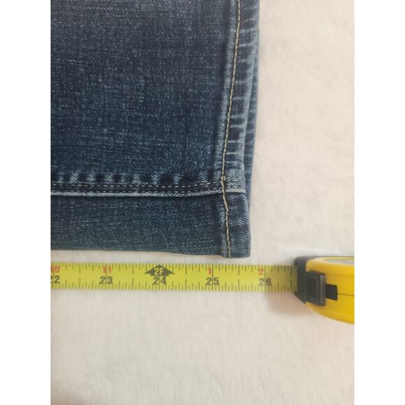Lucky Brand Jeans Womens 6 / 28R 28 X 26 Blue Lolita Crop Whiskers Preppy Y2K - Picture 12 of 12